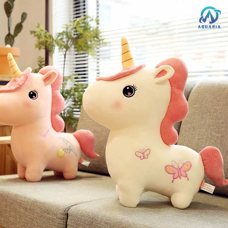 Gấu Bông Kì Lân Unicorn Siêu Mịn An Toàn Cho Trẻ Nhỏ Quà Tặng Dễ Thương