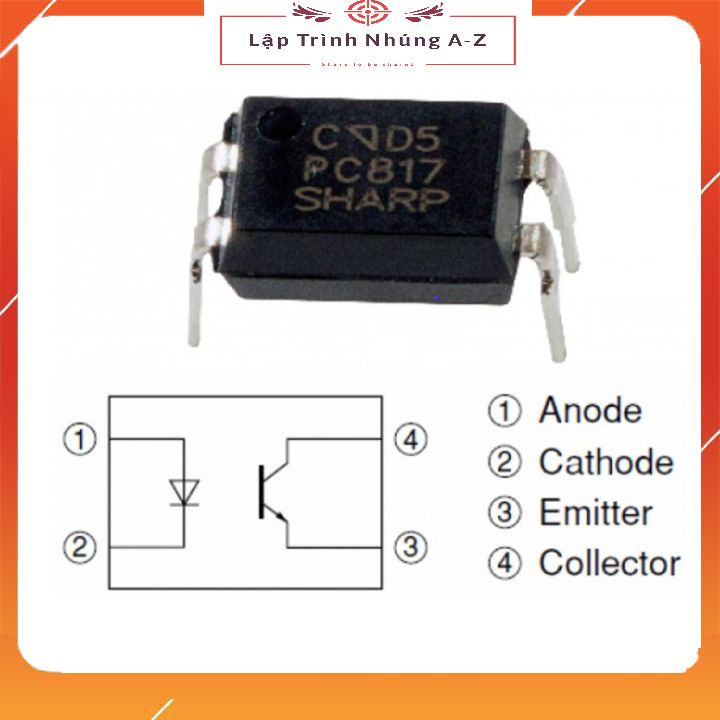 [Lập Trình Nhúng A-Z][42] IC Opto Quang PC817 PC817C FL817C DIP4