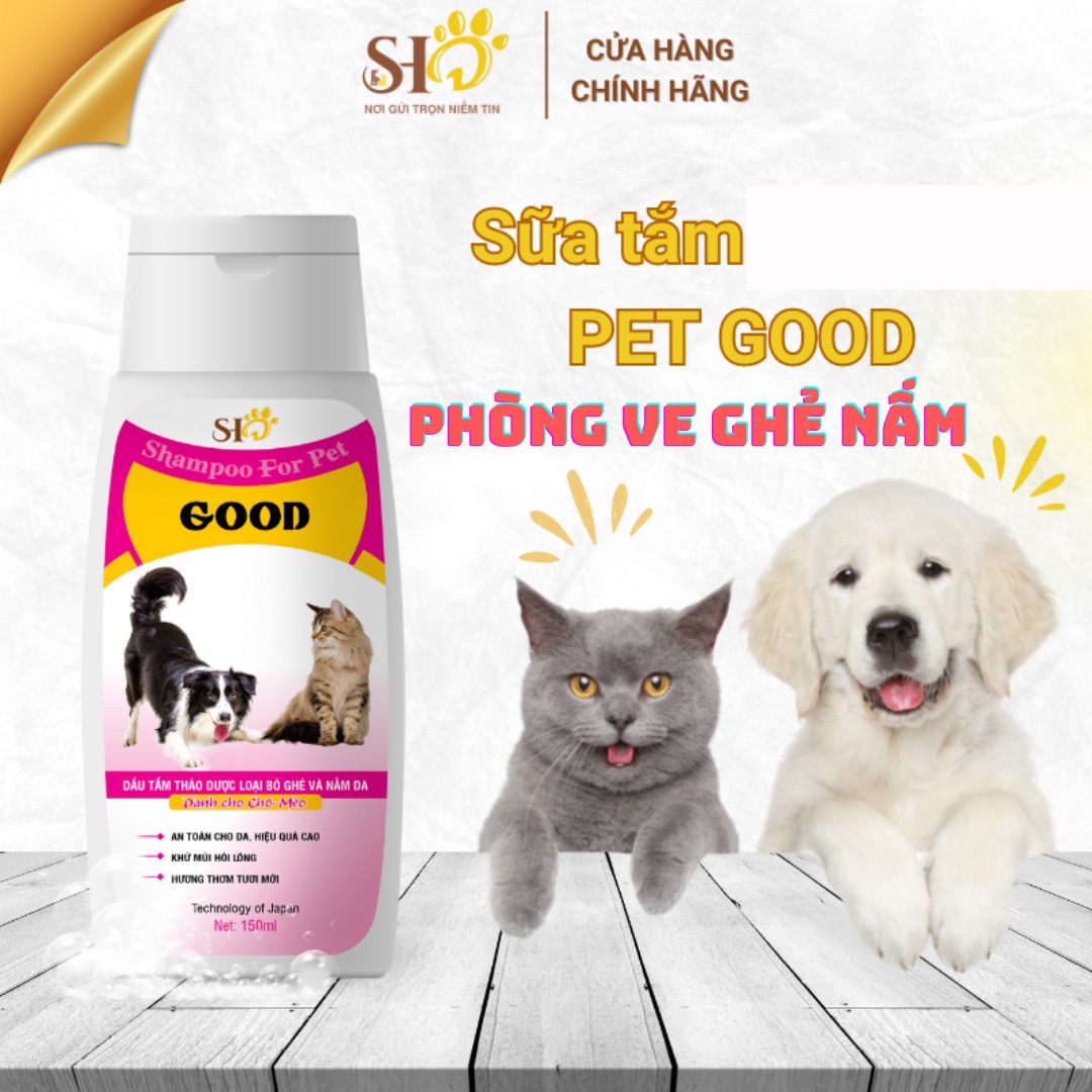 Sữa Tắm Good Phòng Ve Rận, Nấm Ghẻ, Rụng Lông Chó Mèo