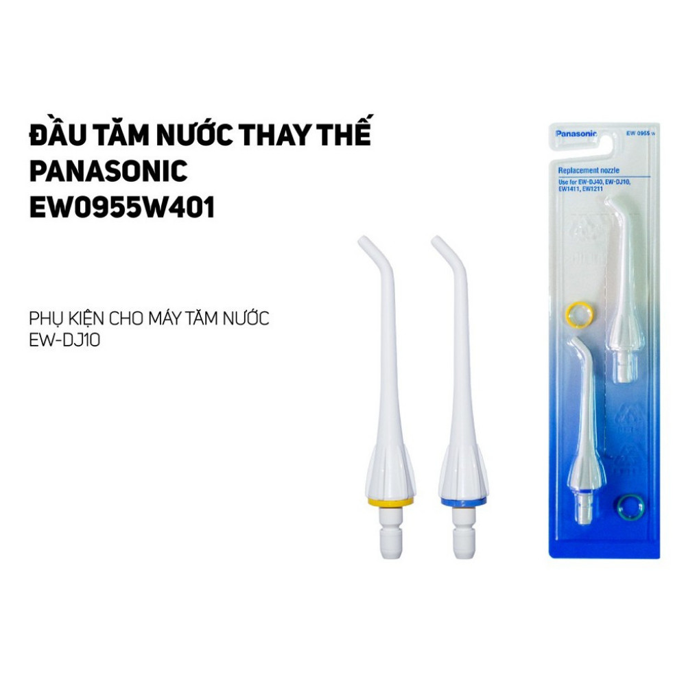 Đầu Tăm nước Thay Thế Panasonic EW0955W401 – Phụ kiện cho máy tăm nước EW-DJ10 - Hàng chính hãng