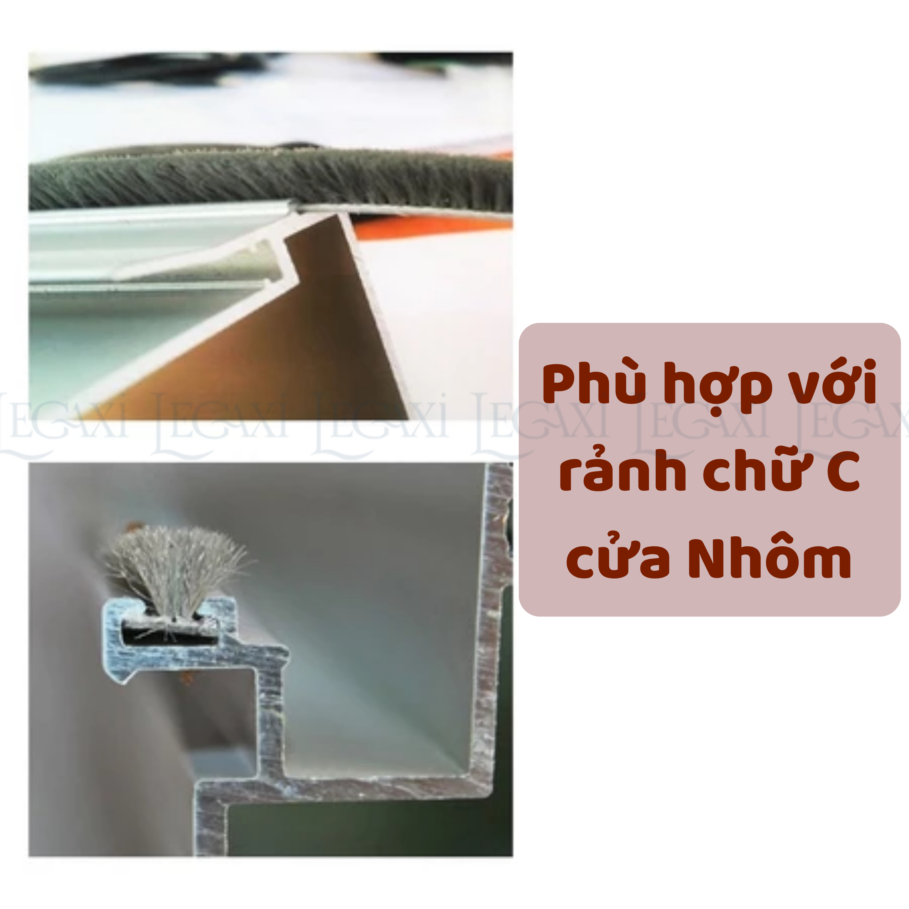 5 Mét Ron Lông nheo 5x5mm Dán Khe Hở Khung Cửa Gioăng dán cửa sợi lông Ron Lông Dán Cửa Gỗ Giảm Chấn