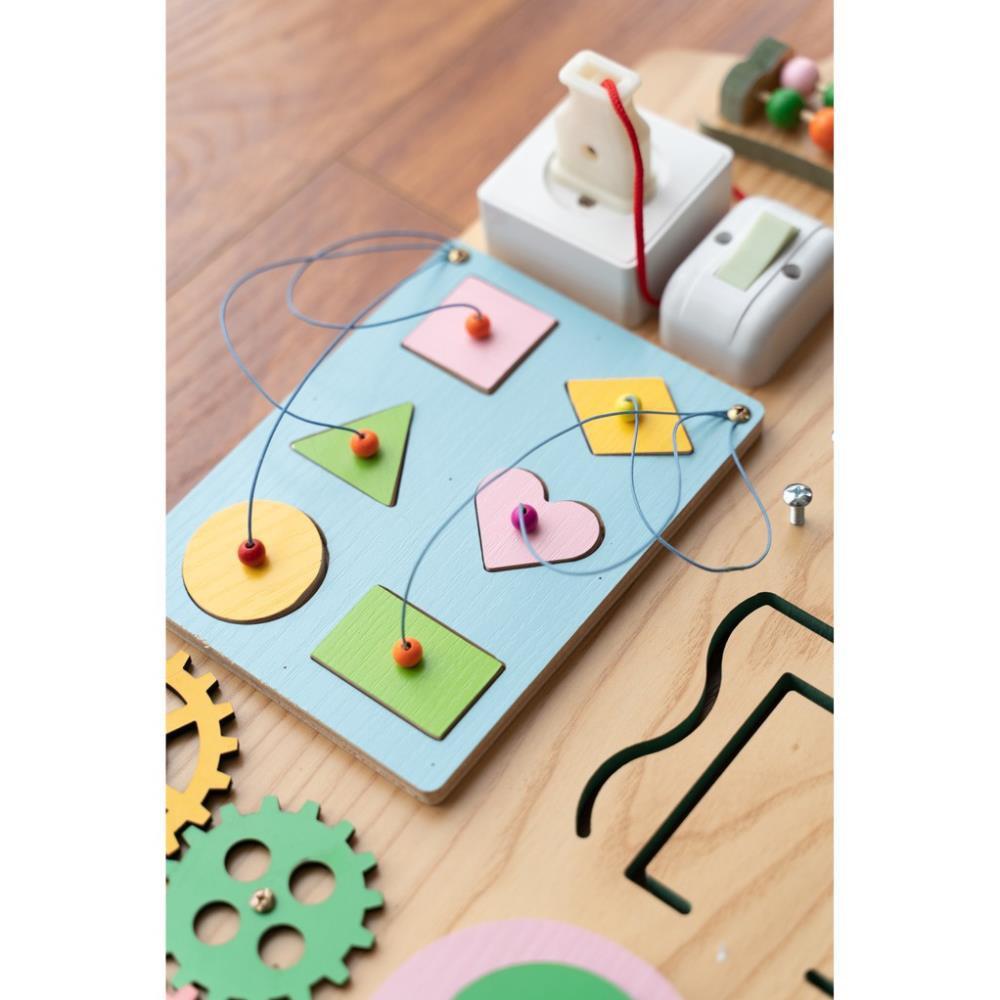 Bảng bận rộn - Busy board rèn luyện vận động tinh Lalala baby, kích thước 40x50x5cm