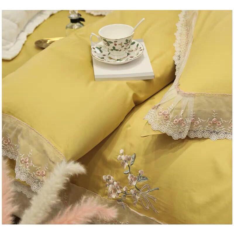 Bộ chăn ga gối BST lụa 6 món