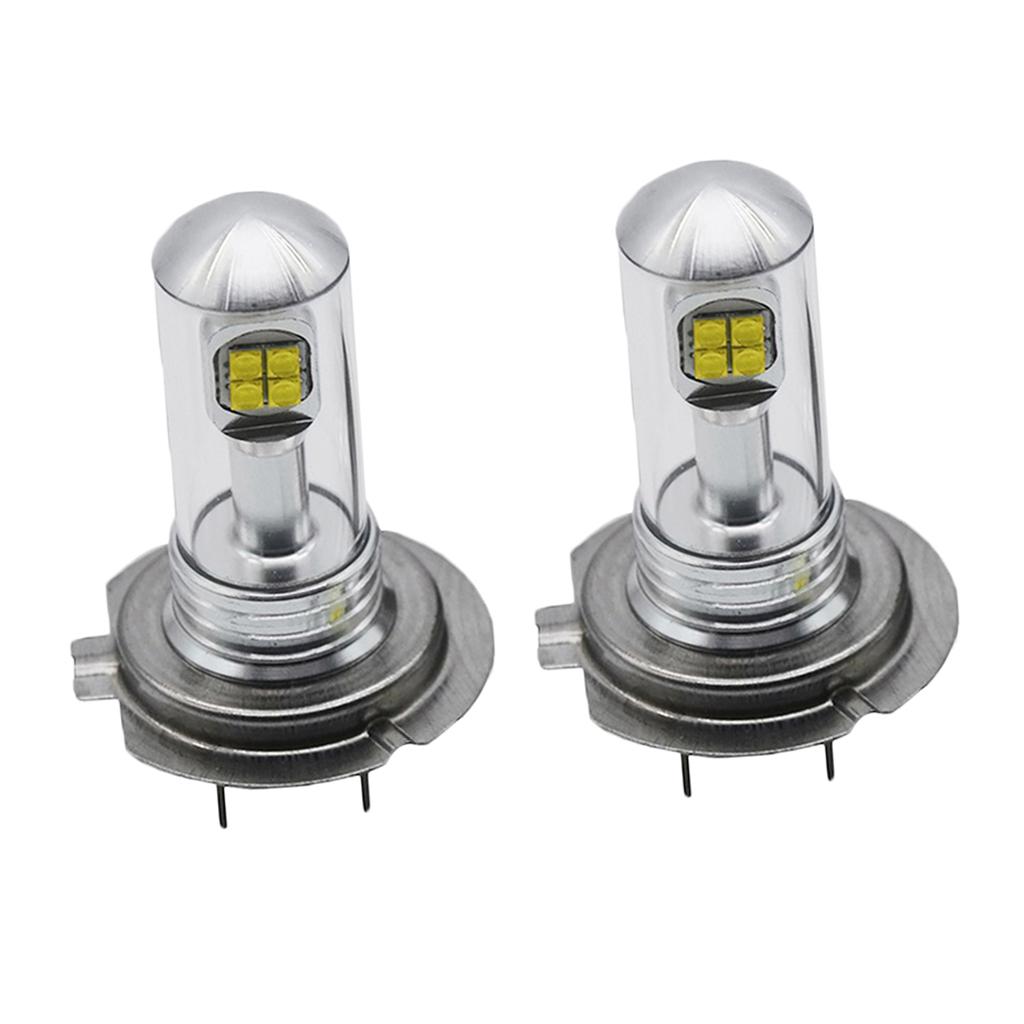 2 Pieces H7 80W Car Fog Driving DRL Light LED Bulbs White