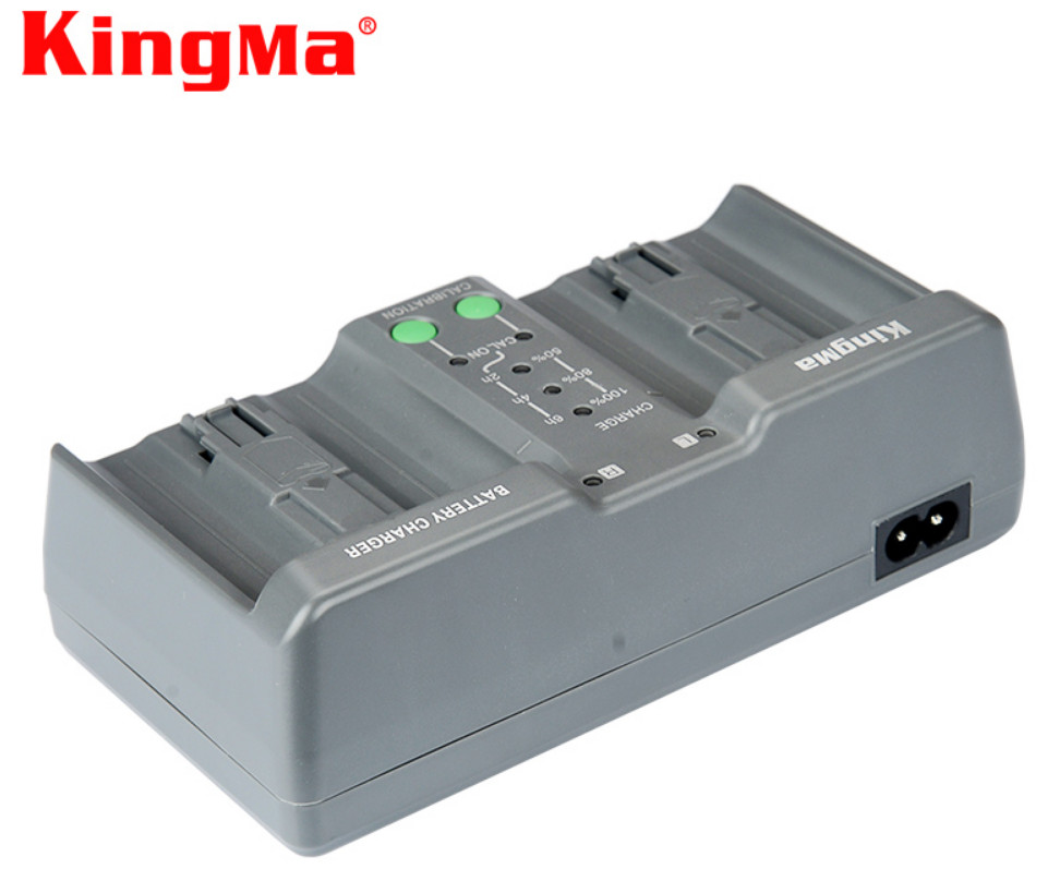 Sạc đôi Kingma MH-26 dùng chung cho pin EN-EL18, LP-E4, LP-E19, Hàng chính hãng