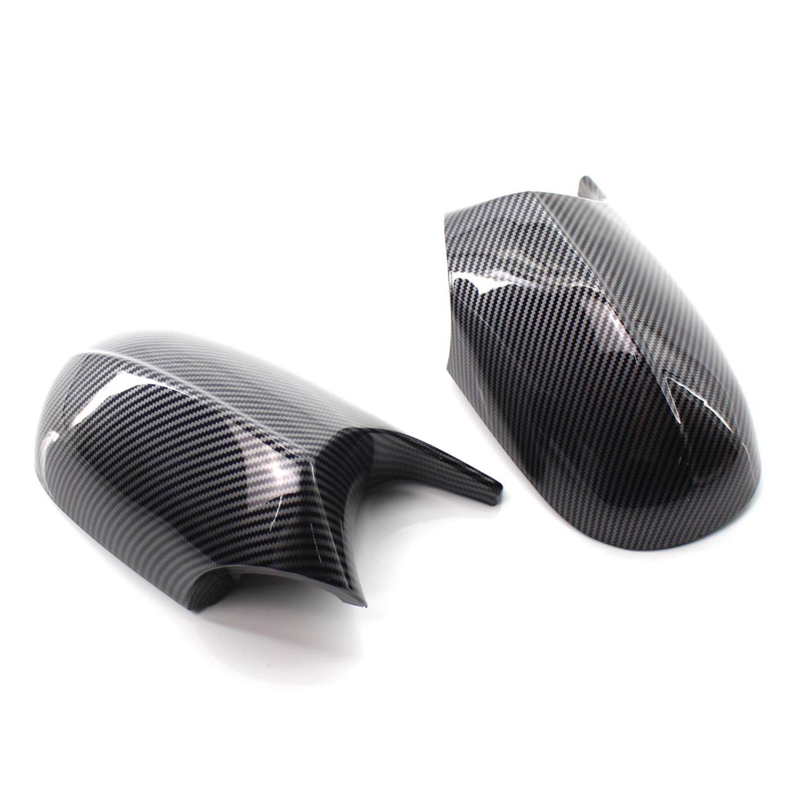 2 Pieces M3 Style Side Mirror Rearview Covers fits for BMW E90 E91 E92 E93