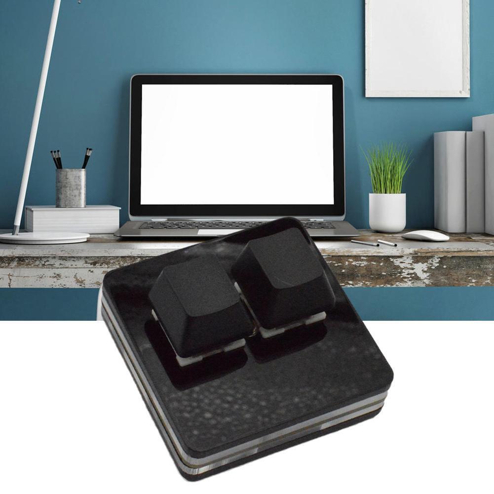 Bàn phím 2 phím OSU U2F6 màu đen ngắn cho máy tính U4B9 J0T9 USB D4N