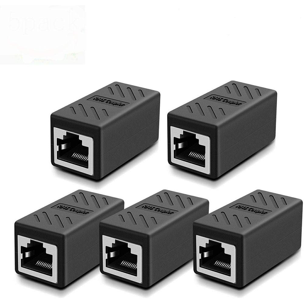 Bộ mở rộng cáp Ethernet, RJ45 CAT 5 CAT 6 CAT6A COUPLER, đầu nối mở rộng - Bộ ghép Ethernet nữ thành nữ