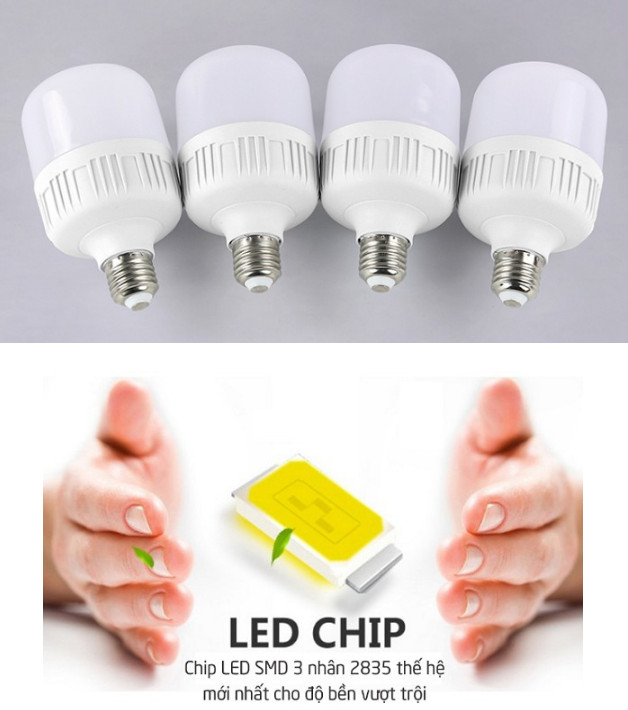 Bộ 20 bóng đèn led trụ 35w kín nước siêu sáng siêu bền