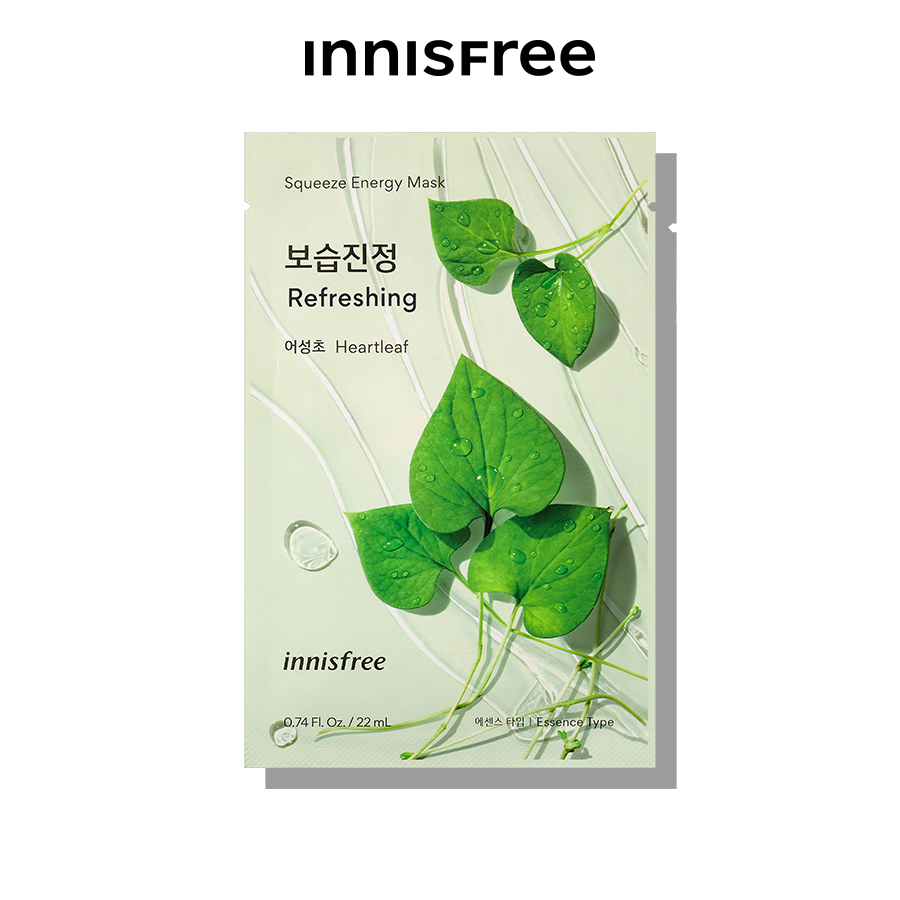 Mặt nạ giấy dưỡng da Hàn Quốc innisfree My Real Squeeze Mask 22ml