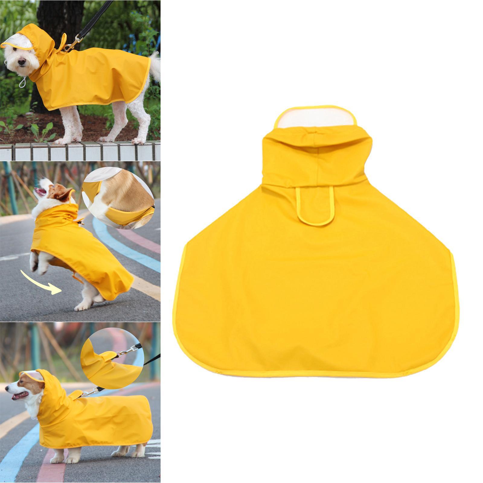 Outdoor Dog Rain Coat Pet Dogs  Raincoat Rain Wear Hooded