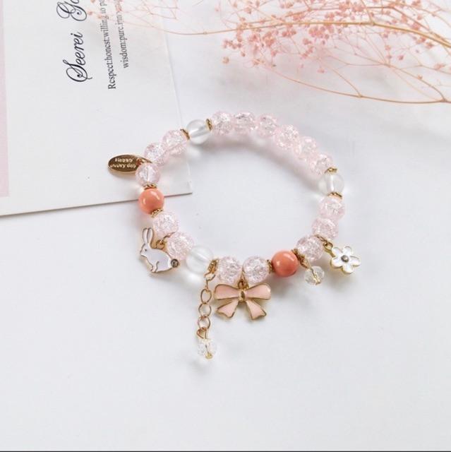 Vòng tay đính nơ cực yêu