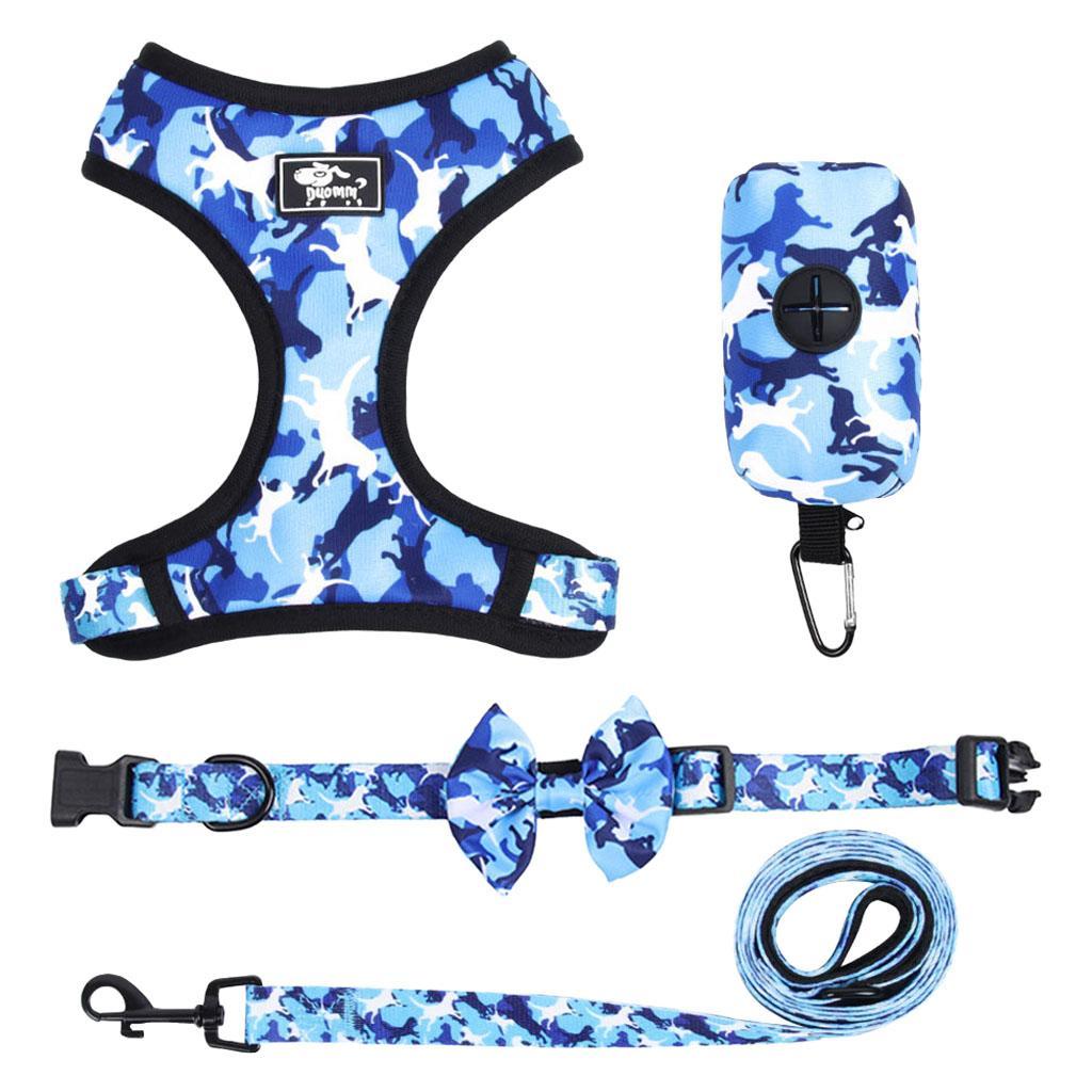 Dog Harness Set Reflective with Leashes Harnesses Vest for Outdoor Training