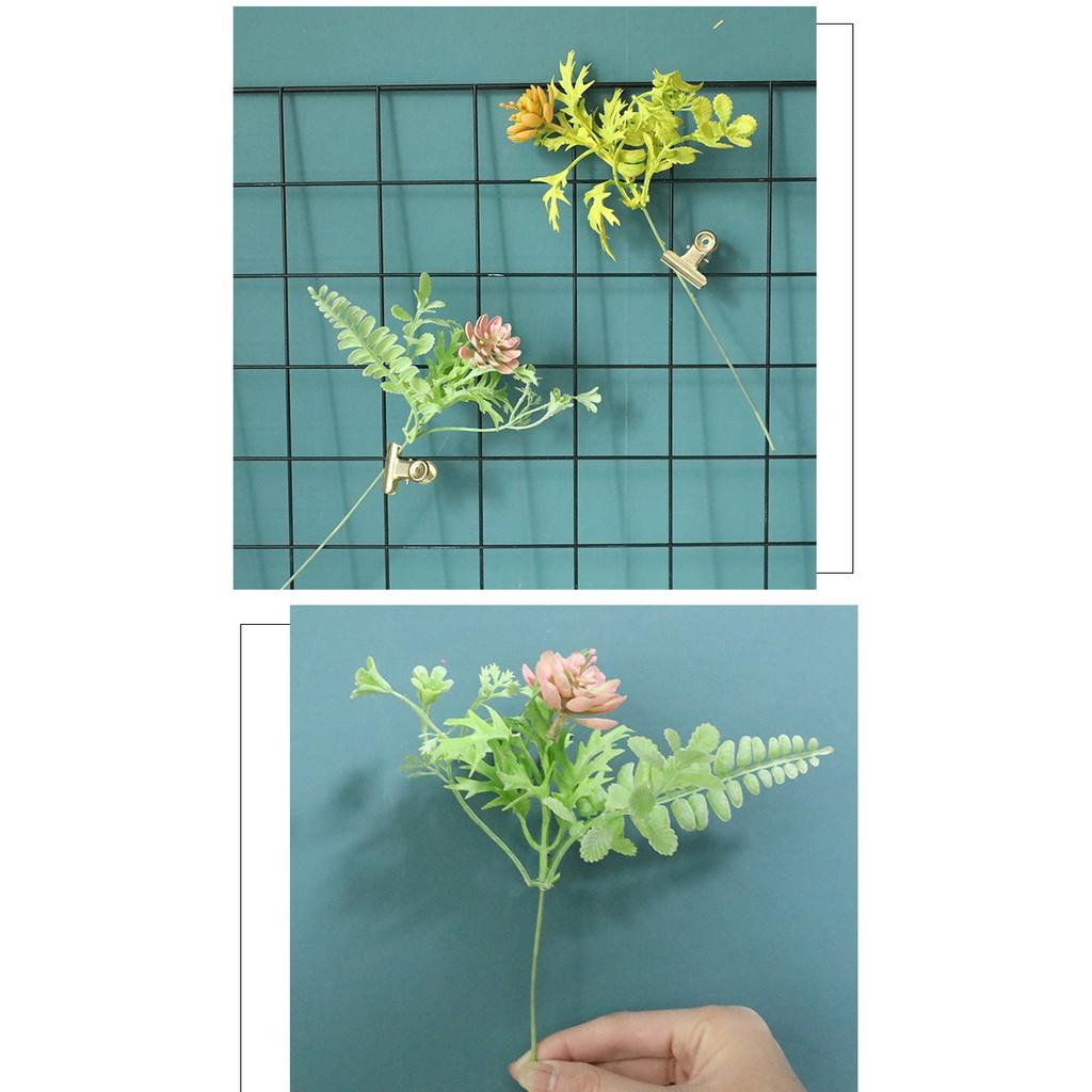 Hoa giả cành hoa điểm sen ngọc nhí hoa cô dâu hoa decor trang trí