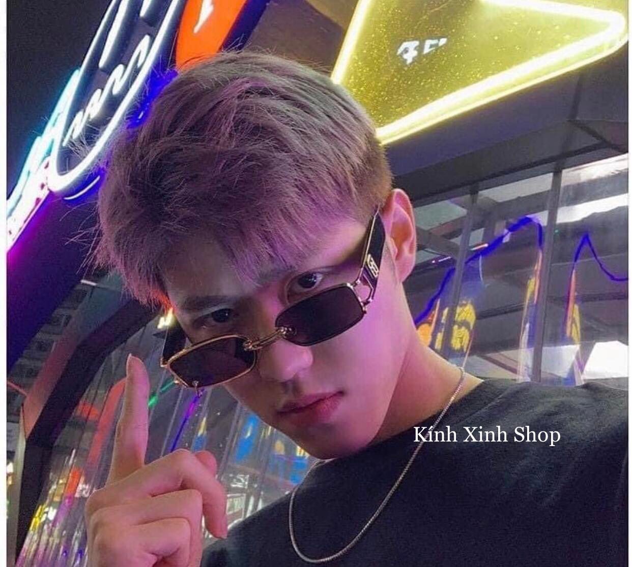 Kính râm thời trang retro dáng nhỏ