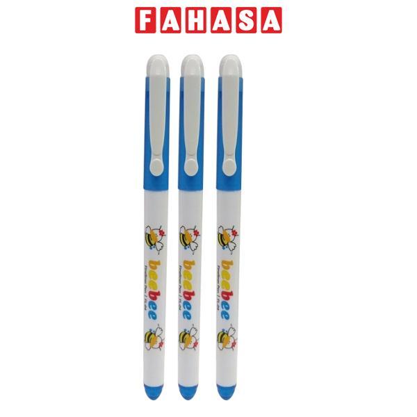 Vỉ 3 Bút Lông Kim FL-04 - Mực Xanh