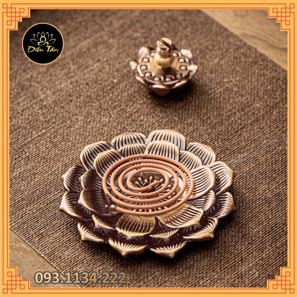 Đế cắm nhang trầm vòng, đế sen