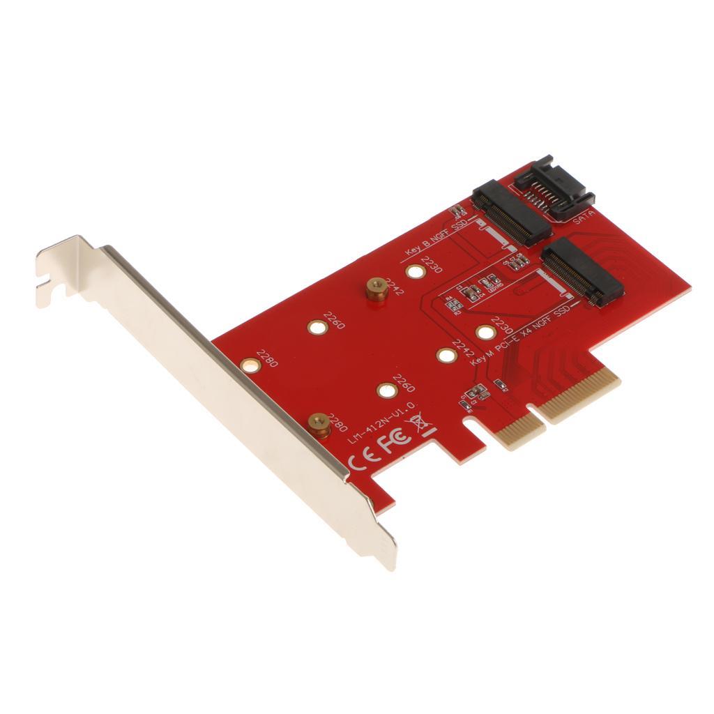 To M.2 Adapter Card Supports 2230/2242/2260/2280 Size SSD