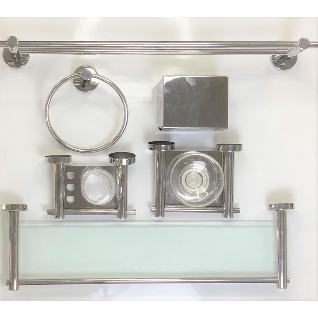 Bộ phụ kiện Inox 6 món trong phòng tắm Clever 712