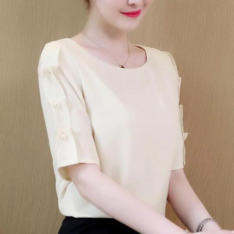 Áo Kiểu Nữ Cổ Tròn Tay Cách Điệu Siêu Xinh