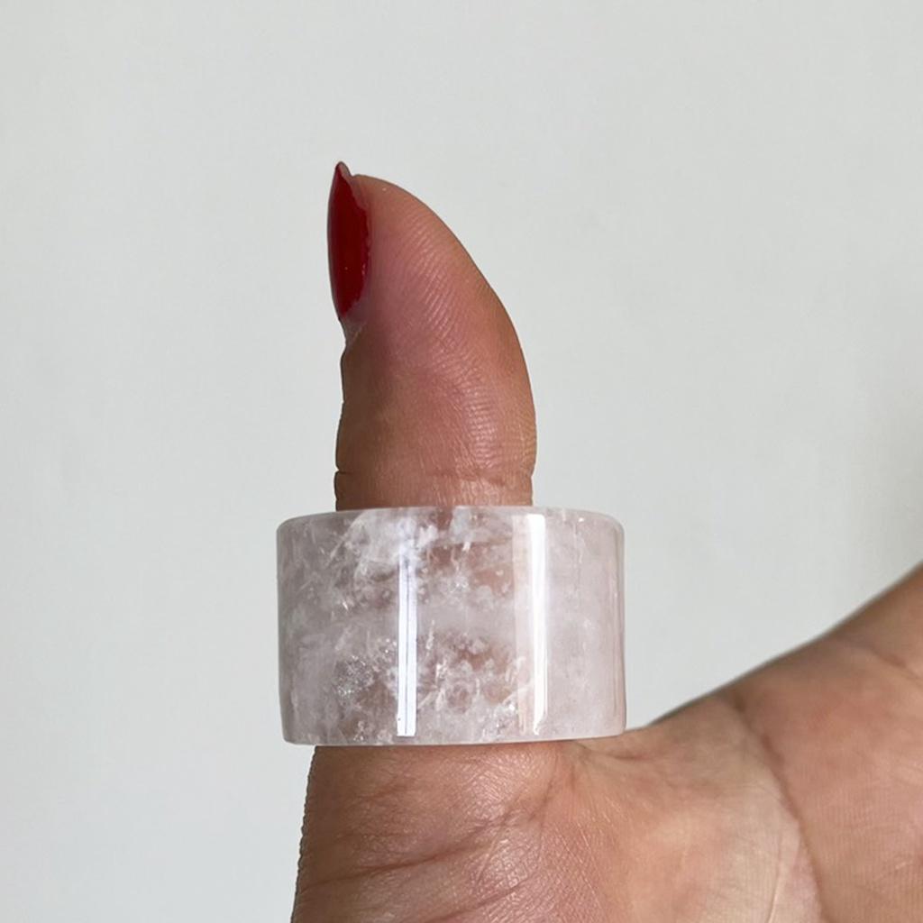 Nhẫn thạch trắng của Việt Nam nhiều kích thước Xưởng chế tác đá PTMN An An