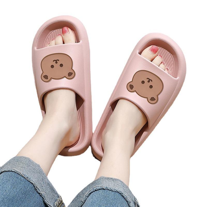 Dép bánh mì độn đế cao quai ngang nữ, dép đi trong nhà, du lịch chống trơn trượt siêu nhẹ - SAVVY shoes