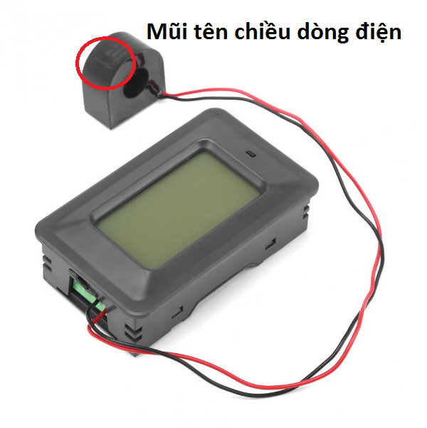 Công tơ điện tử,Thiết bị đo công suất 100A, đồng hồ điện tử hiển thị 6 thông số