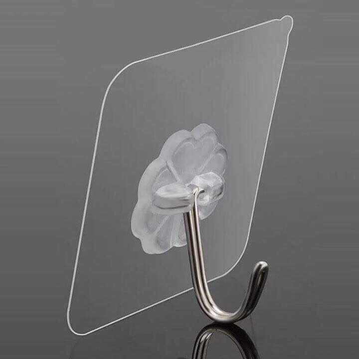 MÓC DÁN SIÊU DÍNH TRONG SUỐT Chịu Lực Tốt 6x6 cm