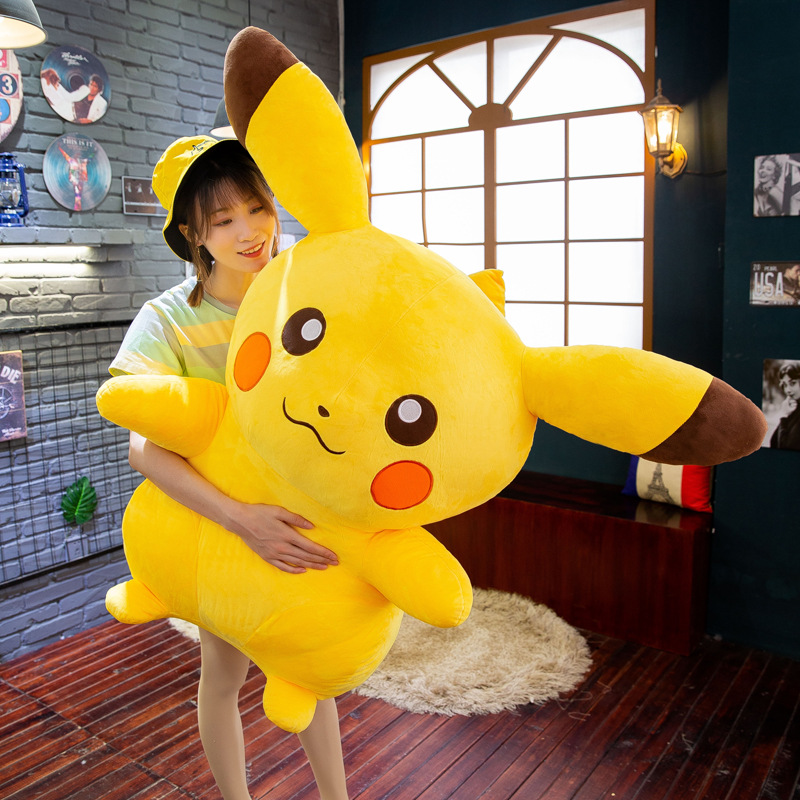 Gấu Bông Pikachu Dễ Thương Siêu Mềm Mịn Cho Bé (20cm---65cm) Hàng Xịn Cao Cấp Loại 1, An Toàn Cho Người Sử Dụng (Tặng Kèm 1 Ví Da 12 Ngăn Đựng Thẻ ATM, CCCD)