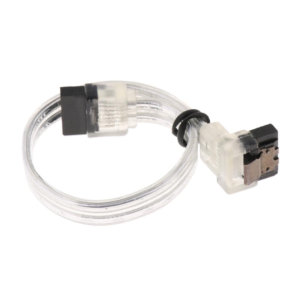 SATA 3.0 SATA III Hard Disk Data Cable Straight to 90 Degree Plug for HDD SSD High 6 Gbit / S