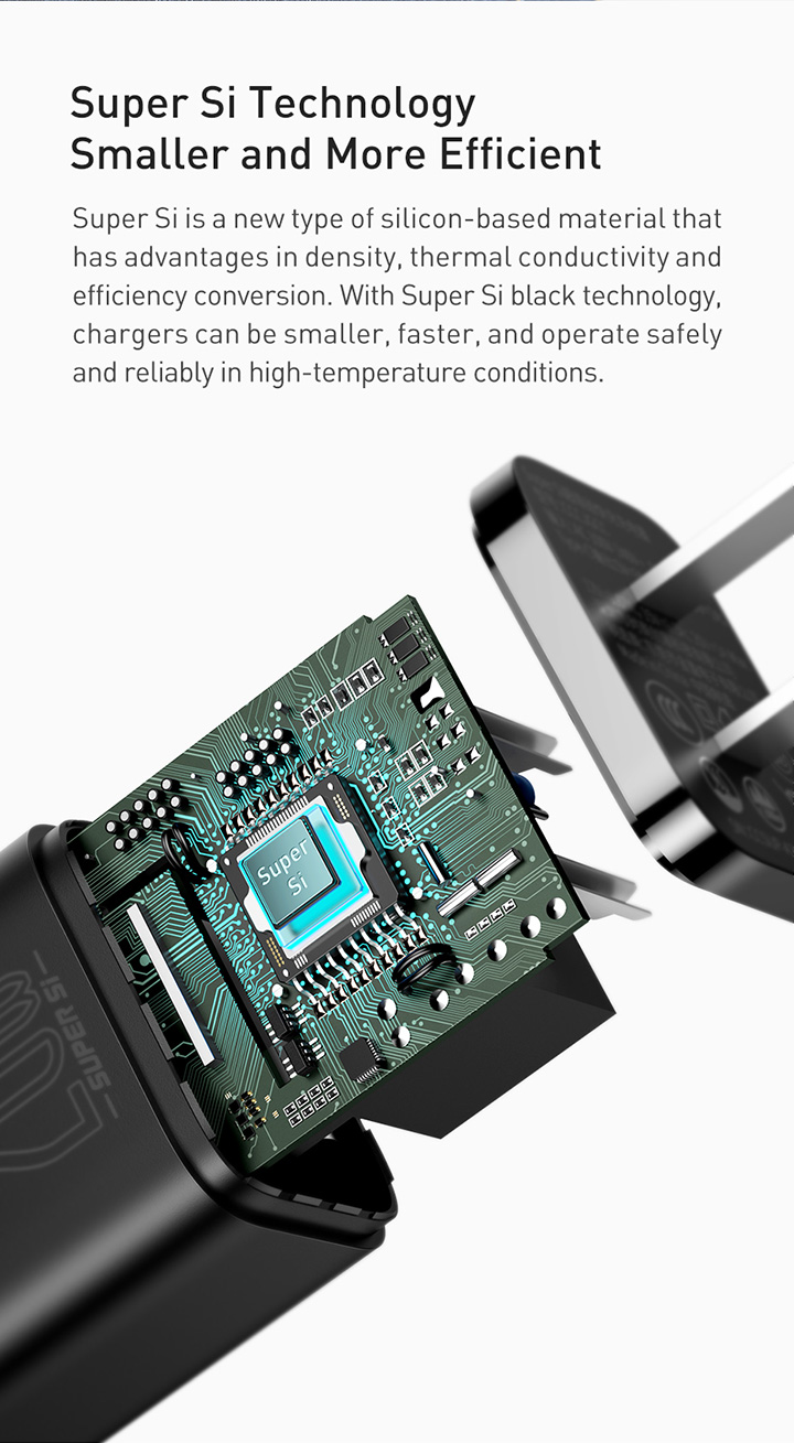 Cốc sạc nhanh Baseus Super Si PD 20W CCSUP-A01 for iPhone 12 HÀNG CHÍNH HÃNG