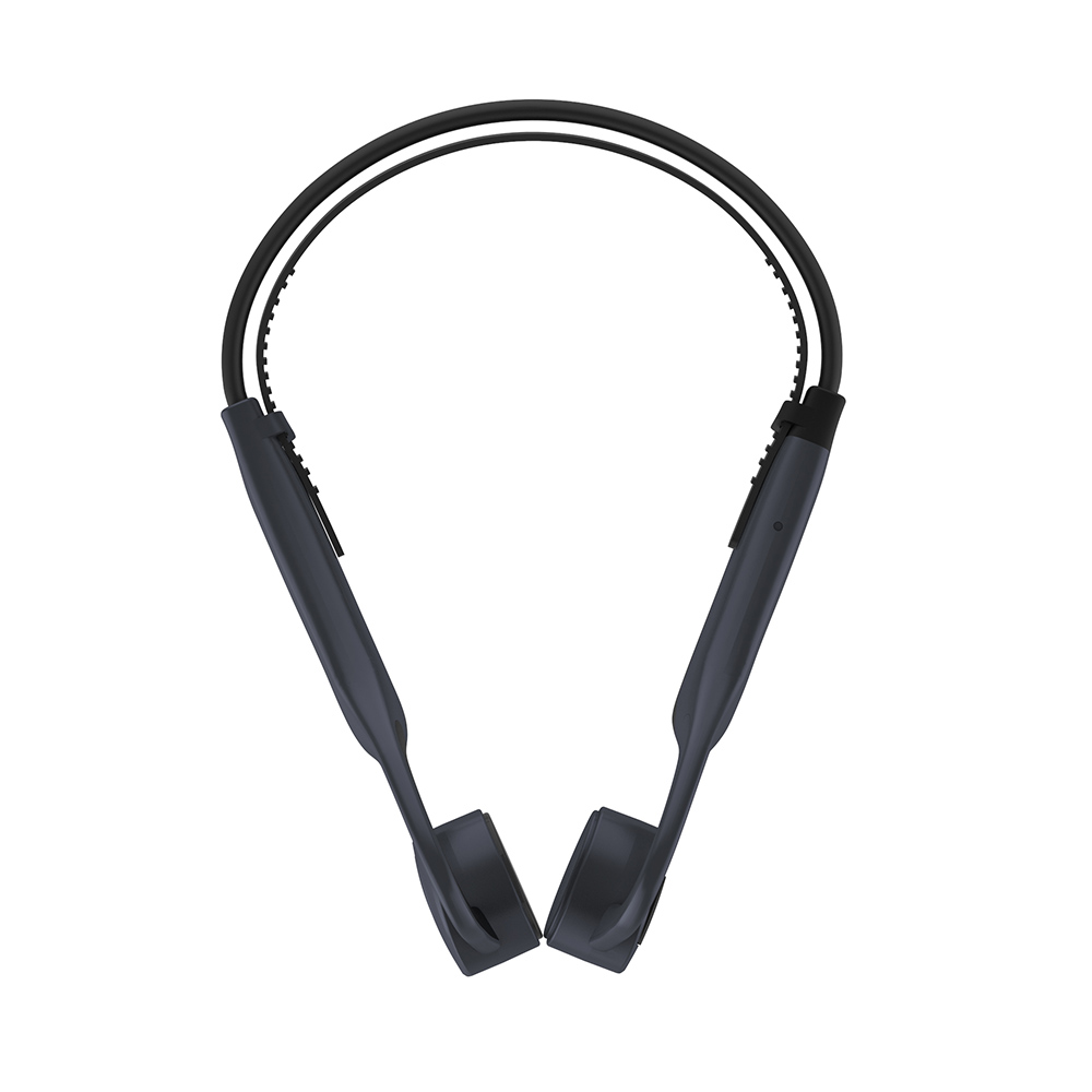 Tai nghe Bluetooth 5.0 K7 Bone Conduction IP55 Chống thấm nước dành cho chạy thể thao Tai nghe Rảnh tay với Mic - Đen & Xám