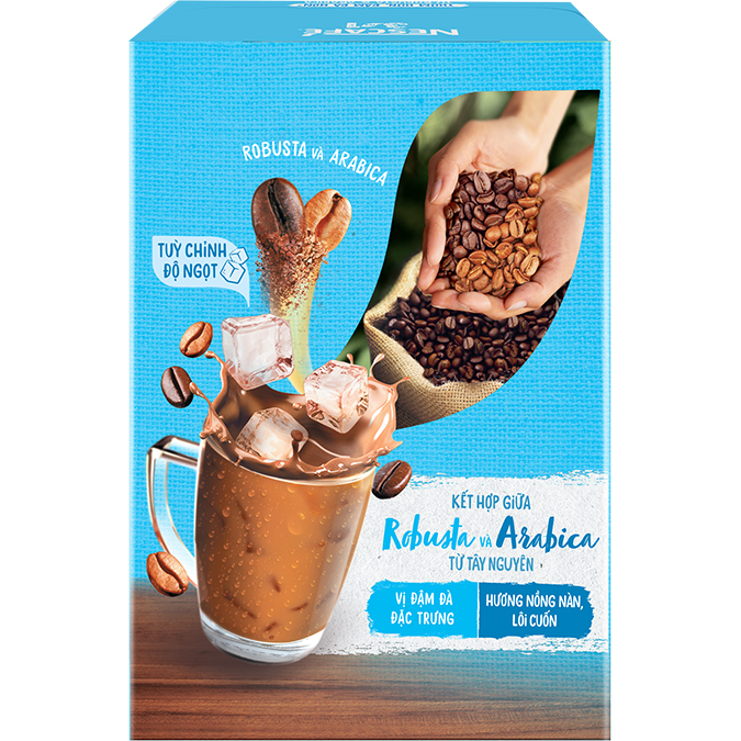 Combo 2 hộp cà phê hòa tan Nescafé 3in1 vị hài hòa không ngọt - mới -