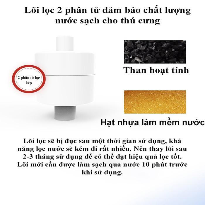 Máy cho mèo uống nc tự đông - Máy lọc nước tự động cho chó mèo 2,5l, máy lọc nước thông minh cho thú cưng