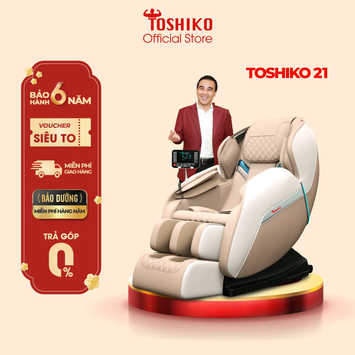 Ghế Massage Toàn Thân Đa Năng Toshiko T21 Pro điều khiển giọng nói, Công Nghệ Nhiệt Hồng Ngoại Tiên Tiến, Hỗ Trợ giảm tình trạng đau mỏi người, ghế massage toàn thân, ghế massage giá rẻ