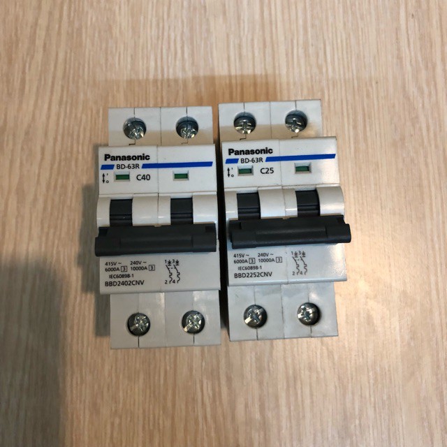 Cầu dao Panasonic 2 pha DIN BD Breaker DIN Type - Hàng chính hãng