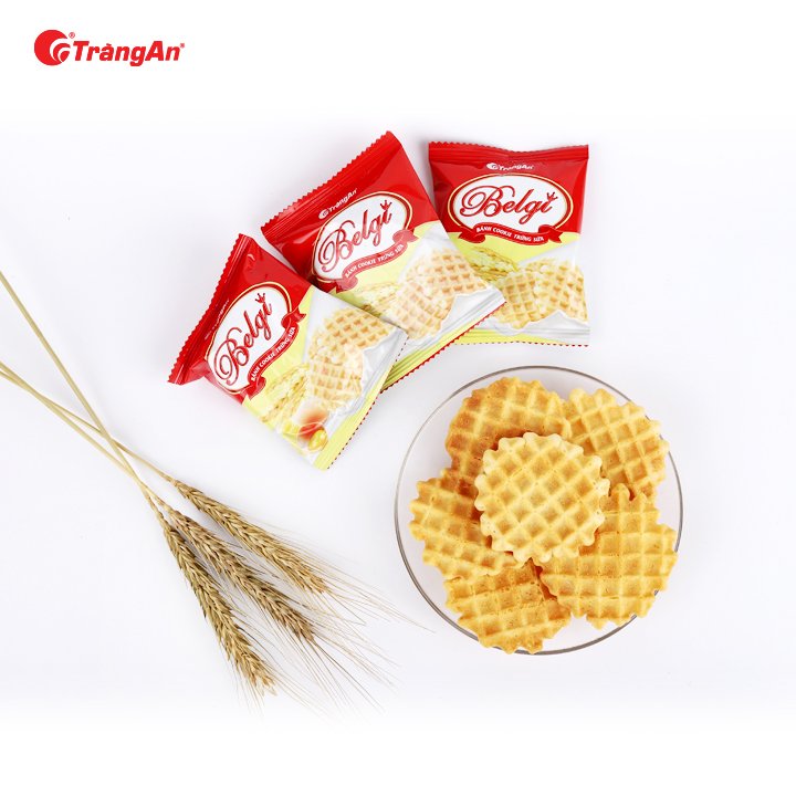 [Mẫu dùng thử] 01 gói bánh cookie Belgi trứng sữa 13,9g, giao màu ngẫu nhiên, thương hiệu Tràng An, hạn sử dụng 12 tháng