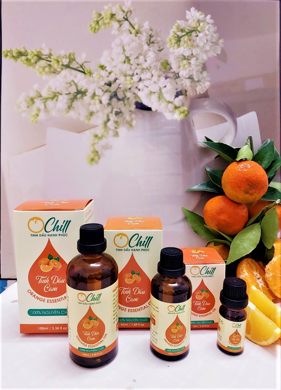 Tinh Dầu Cam OCHILL, Nguyên Chất 100%, Orange Essential Oil - Kiểm Định QUATEST, COA