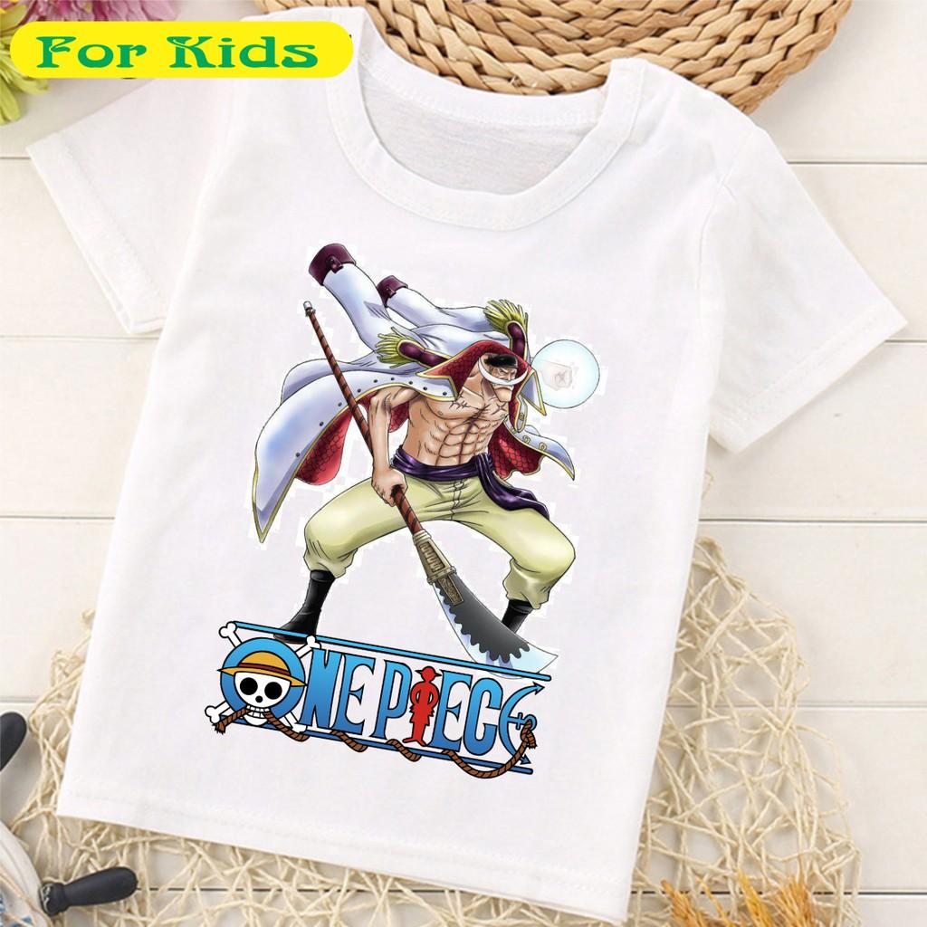 Áo thun One Piece Vua Hải Tặc Luffy Zoro Sabo Ace Anime Cho Bé Trai Bé Gái Có Size Từ 10kg