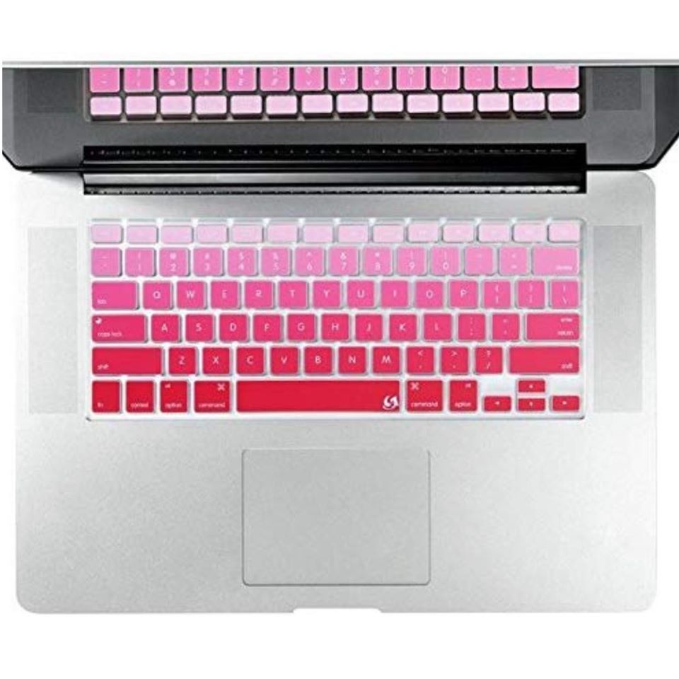 Tấm phủ bàn phím cho Macbook bằng silicon chống nước tuyệt đối màu Gradient Red