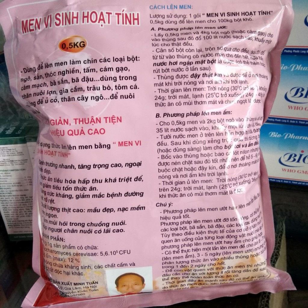 1kg Men Vi Sinh Hoạt Tính Dùng Để Ủ Thức Ăn Chăn Nuôi Trâu, Bò, Lợn, Gà, Vịt...