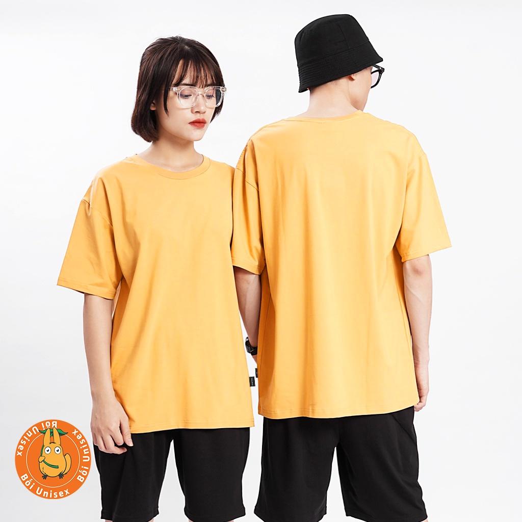 Áo Thun Trơn Tay Lỡ Unisex Nam Nữ chất áo đẹp