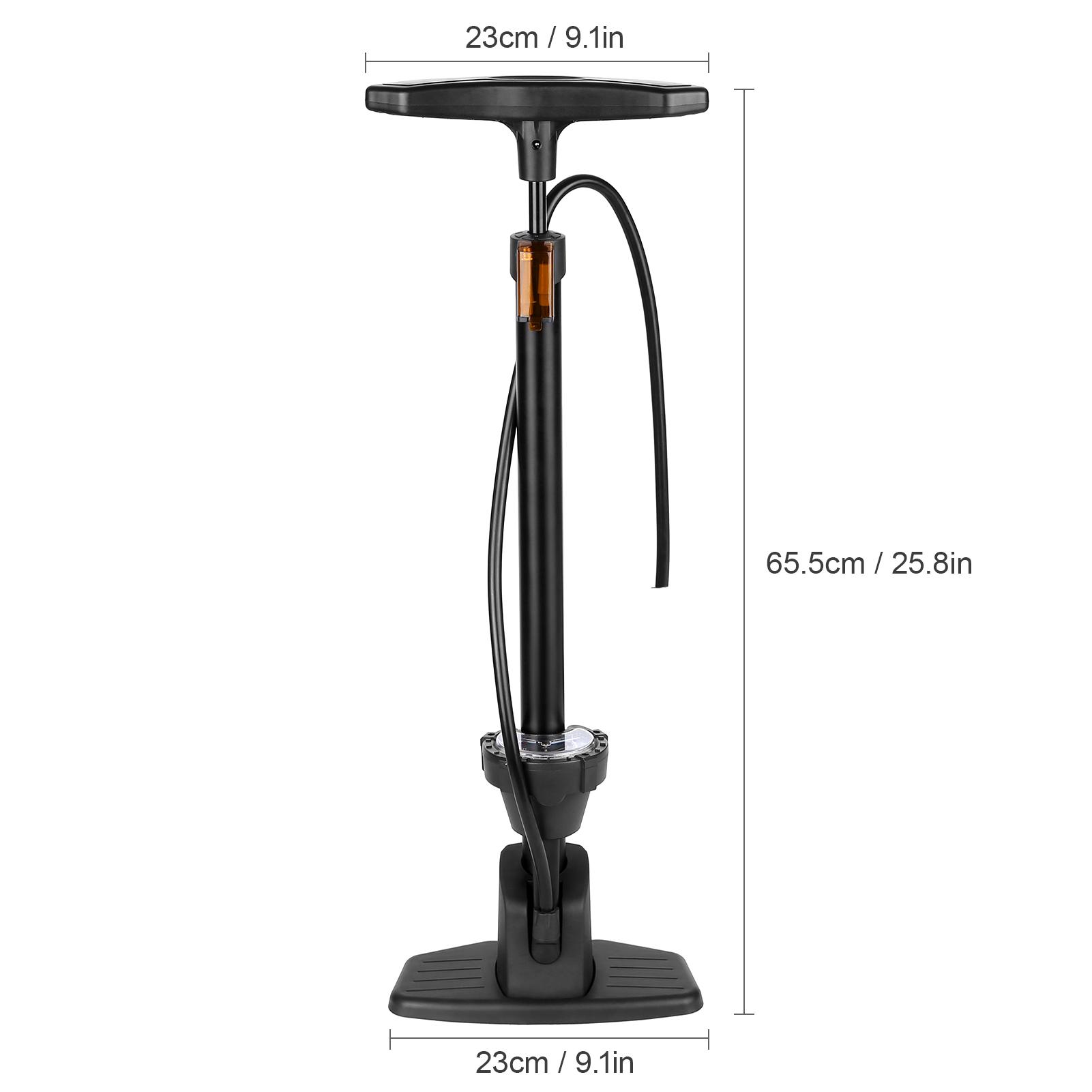 Máy Bơm Sàn Xe Đạp Có Thể Tháo Rời Dành Cho Xe Đạp 230Psi Với Máy Đo Presta & Schrader Van Lốp Ống Bơm Bóng Kim