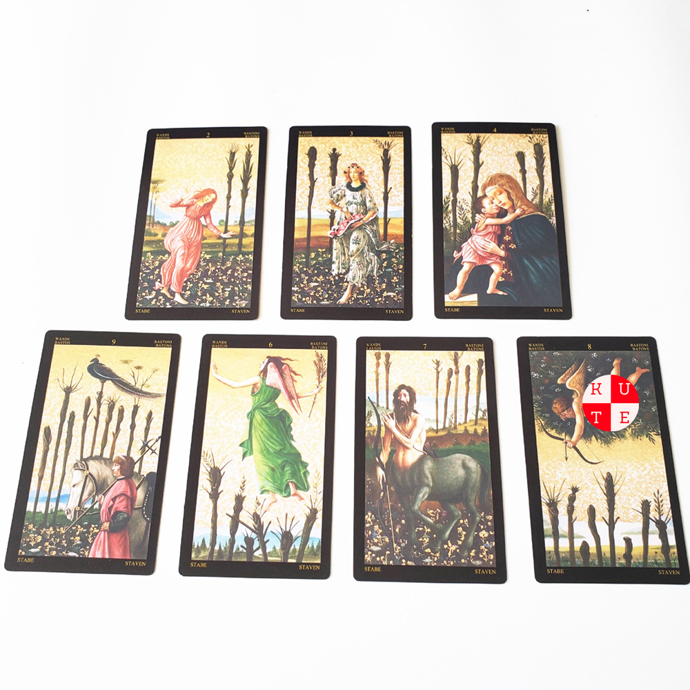 [Size Gốc] Bài Tarot Golden Botticelli Tarot 78 Lá Đá Thanh Tẩy