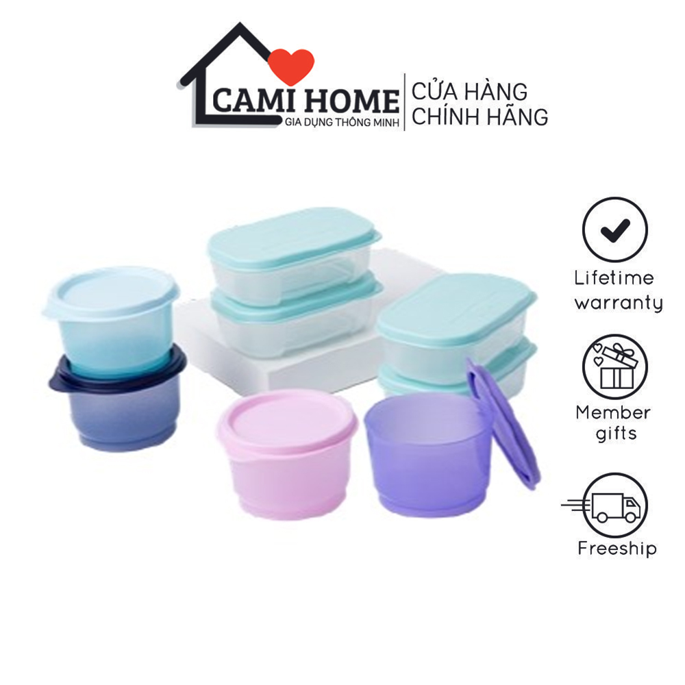 Bộ hộp Mini Cutie Set 8 Tupperware , Hộp Mini Đựng Thực Phẩm An Toàn Chính Hãng