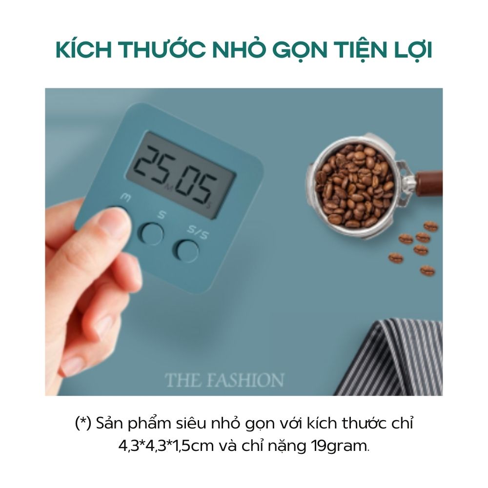 Đồng hồ hẹn giờ nướng bánh và nấu ăn đếm ngược tiện dụng có tặng kèm pin