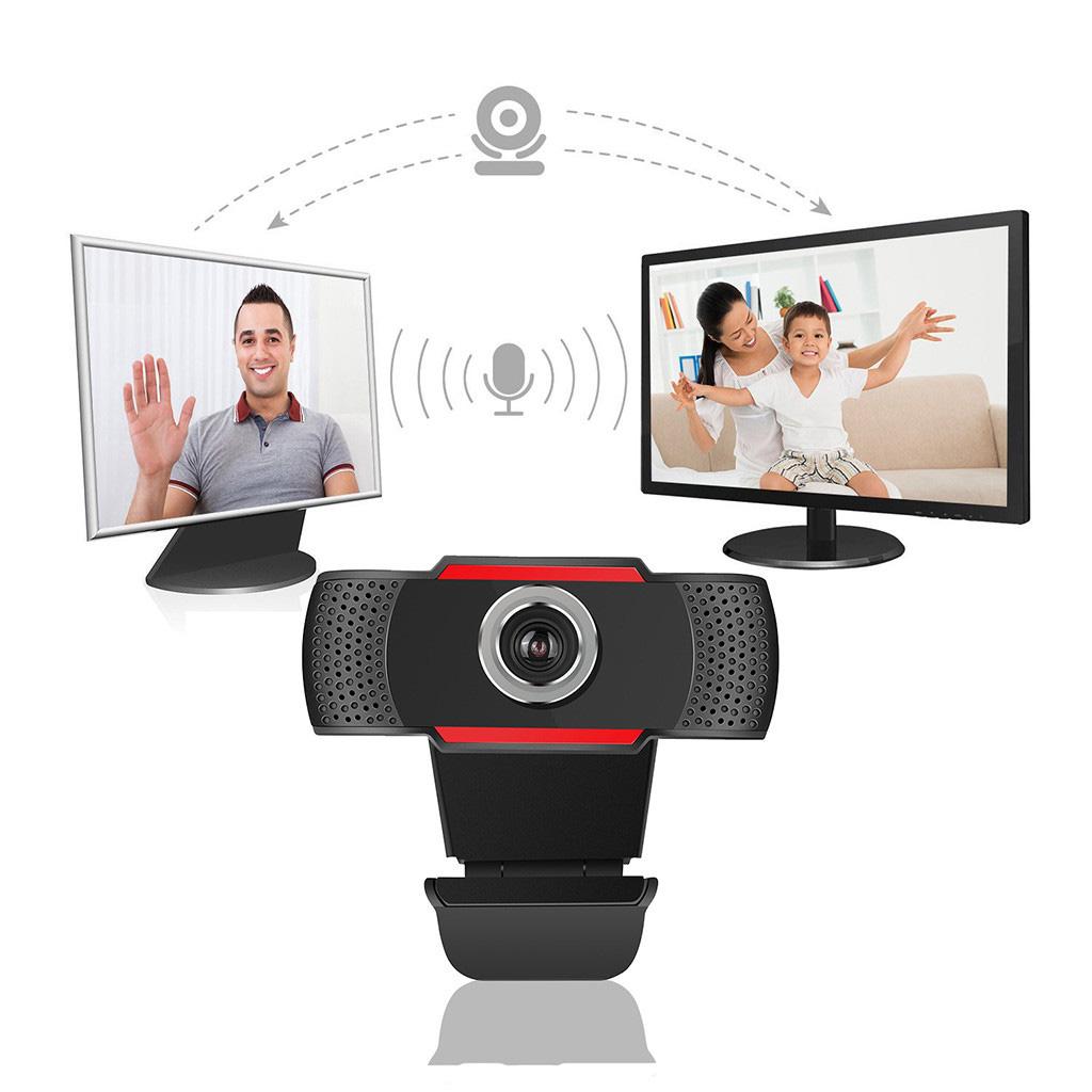 Webcam HD PC Camera, Web Cam with Microphone, Video Calling and Recording for Computer Laptop Desktop, Plug and Play USB Camera