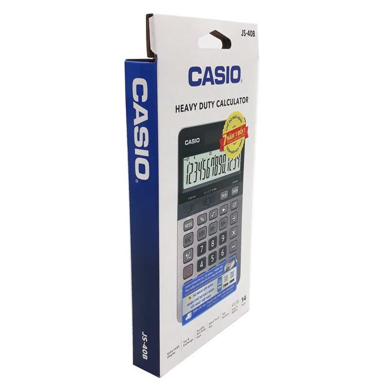 Máy Tính Văn Phòng Casio JS-40B - Màu Đen