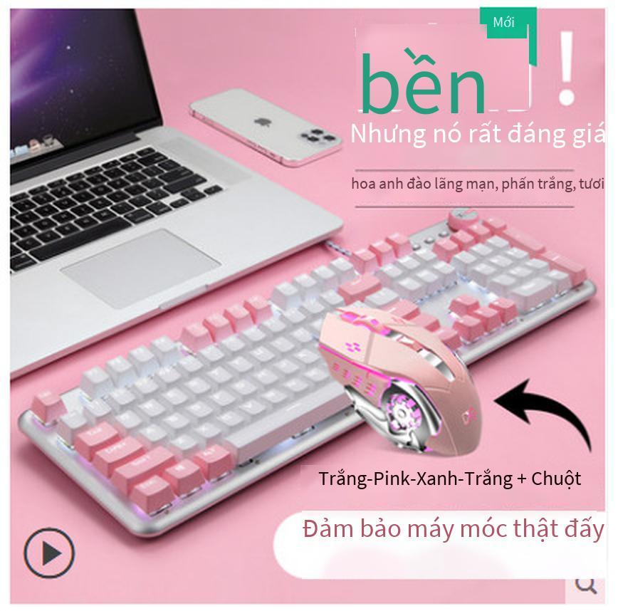 Bàn phím cơ chính tả đôi màu trắng xanh Xinmeng 913 đầy đủ phím không bấm lỗ bàn phím cơ trục đặc biệt cao đa chức năng