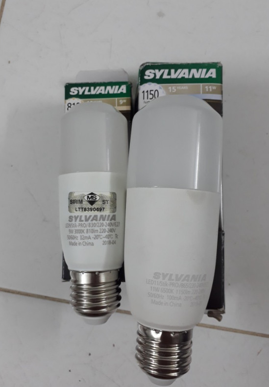ĐÈN LED STIK-PRO SYLVANIA 9W 6500K 15000h SIÊU SÁNG E27 - - TIẾT KIỆM ĐIỆN NĂNG